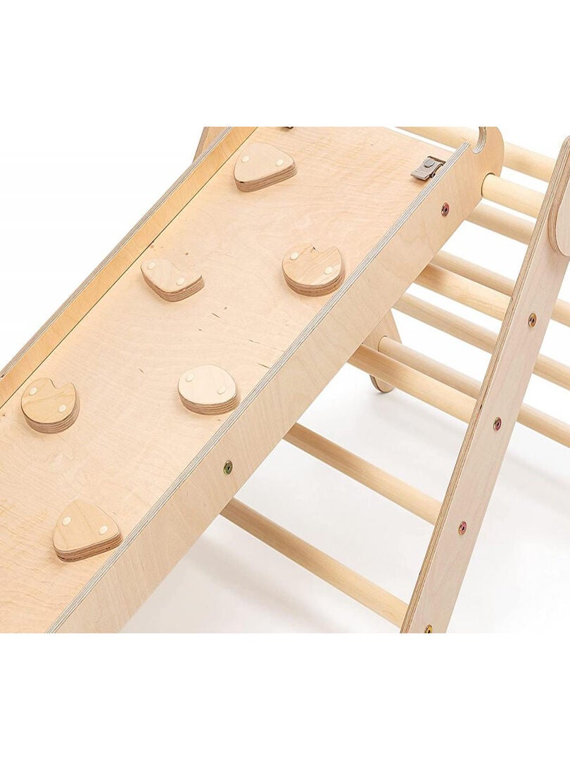 Triangle de motricite pour bébé et  mur d'escalade Fabriqué en Europe KateHaa Beige - Kiabi