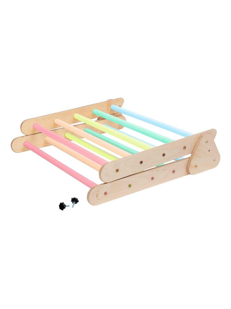 Triangle de motricite pour bébé et  mur d'escalade Fabriqué en Europe KateHaa Bleu clair - Kiabi