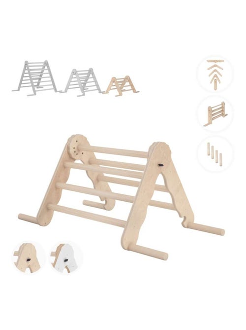 Triangle de Pikler bois - jouet de motricité intérieur enfant  Taille S - Kiabi