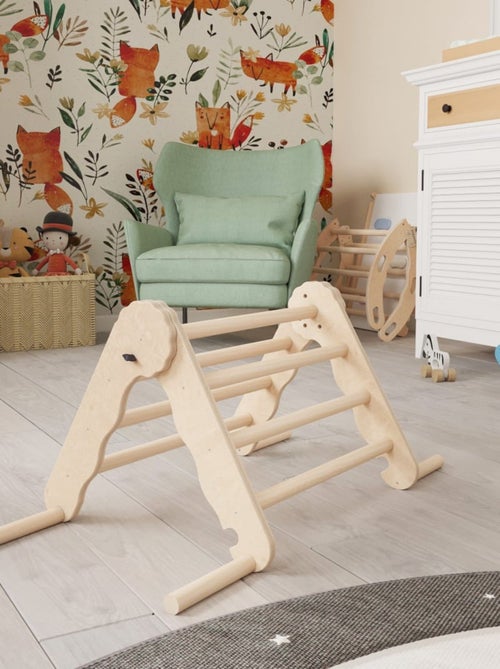 Triangle de Pikler bois - jouet de motricité intérieur enfant  Taille S - Kiabi
