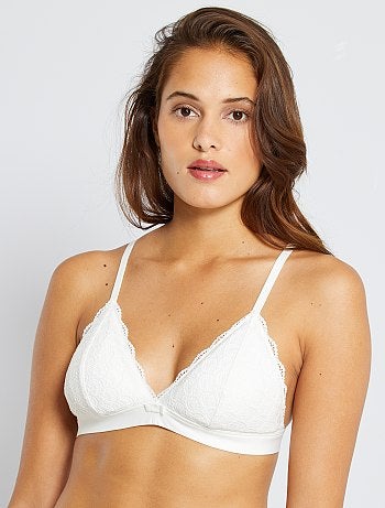 Triangle dentelle coussinets amovibles