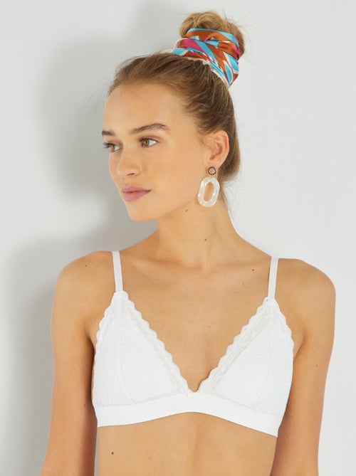 Triangle dentelle paddé - Kiabi