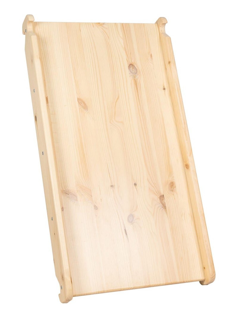 Triangle d'escalade avec Toboggan pour Enfants Structure d'escalade d'intérieur en Bois Beige - Kiabi