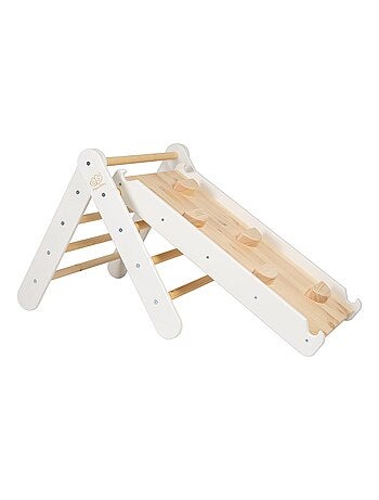 Triangle d'escalade avec Toboggan pour Enfants Structure d'escalade d'intérieur en Bois