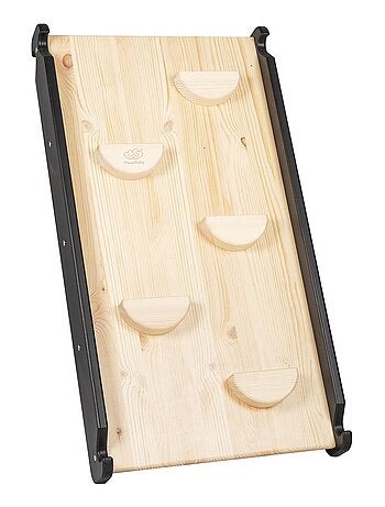 Triangle d'escalade avec Toboggan pour Enfants Structure d'escalade d'intérieur en Bois