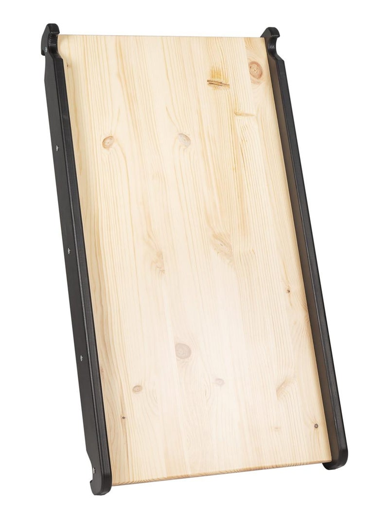 Triangle d'escalade avec Toboggan pour Enfants Structure d'escalade d'intérieur en Bois Noir - Kiabi