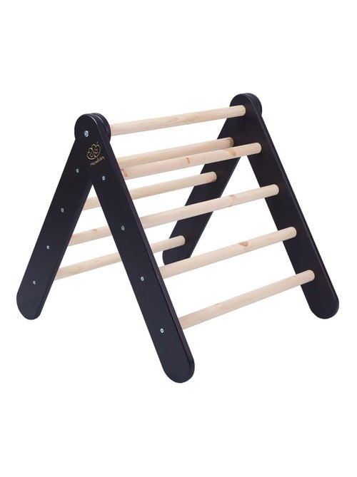 Triangle d'escalade avec Toboggan pour Enfants Structure d'escalade d'intérieur en Bois - Kiabi