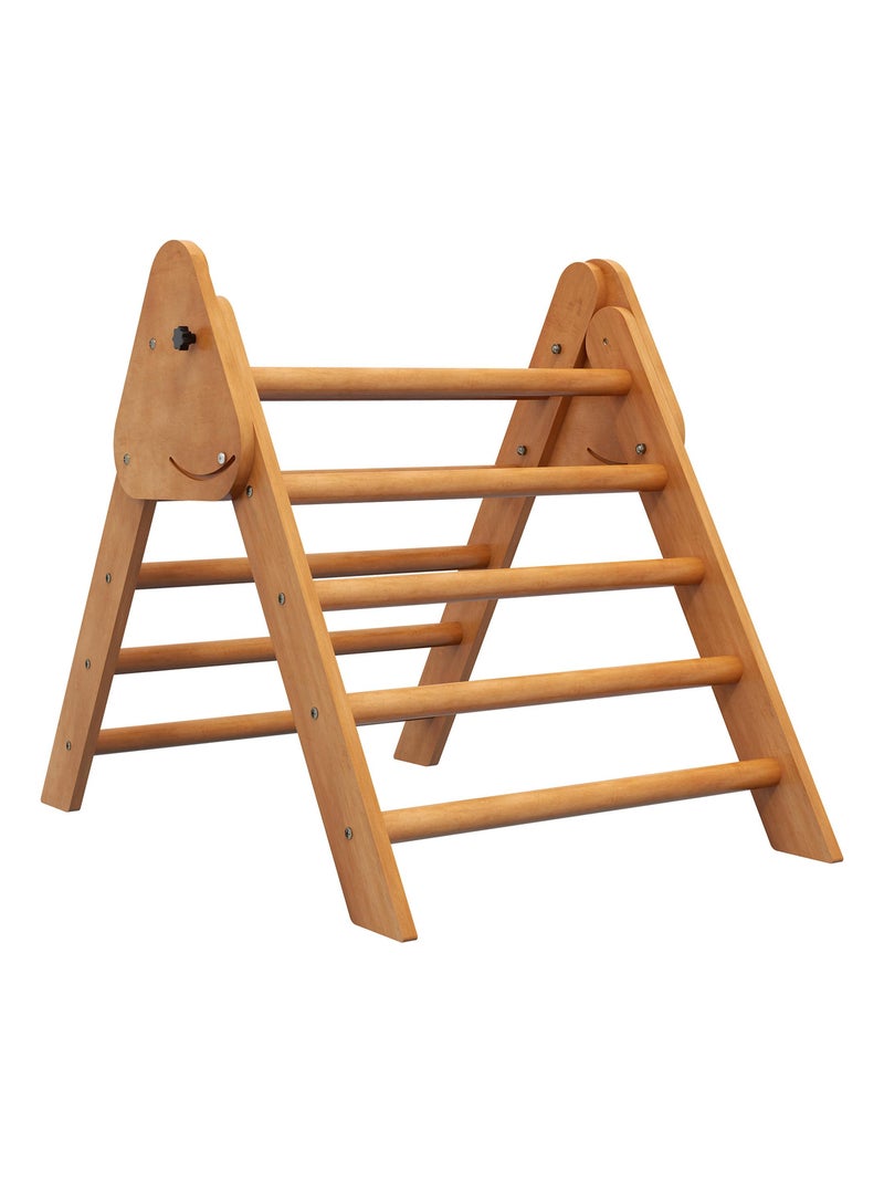 Triangle d'escalade enfant pliable bois de hêtre Beige - Kiabi