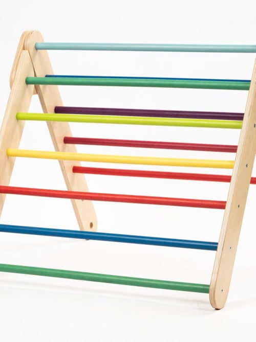 Triangle d’escalade + Mur suédois coloré - Kiabi