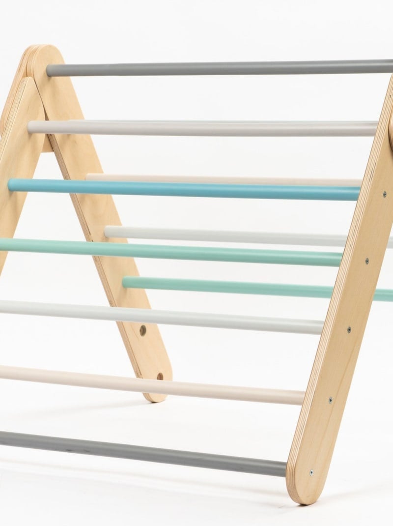 Triangle d’escalade + Mur suédois pastel Bleu pastel - Kiabi