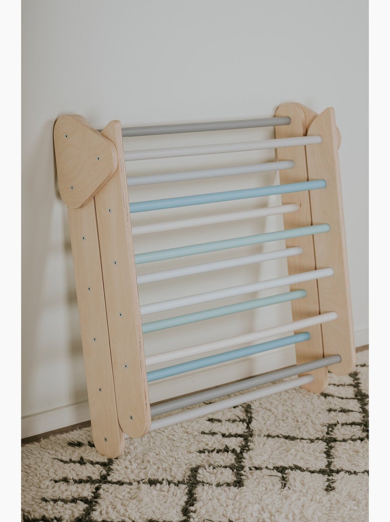 Triangle d’escalade pikler leg&go Bleu pastel - Kiabi