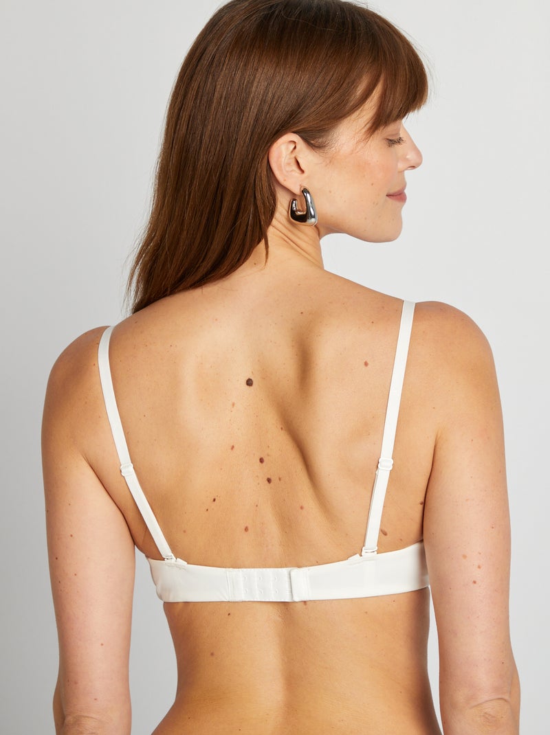 Triangle invisible en microfibre Blanc - Kiabi