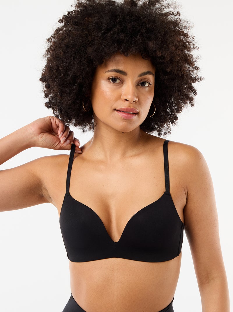 Triangle invisible en microfibre Noir - Kiabi