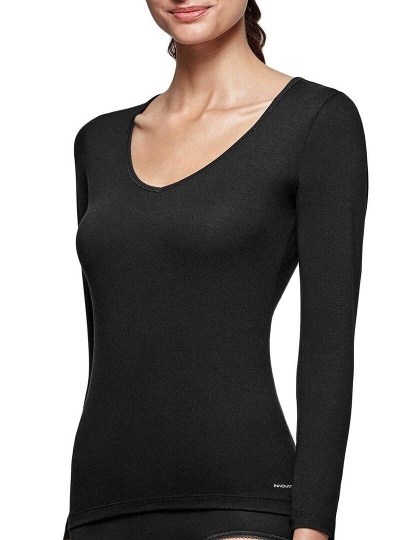 Tricot de peau anti froid col V blanc Impetus Thermo