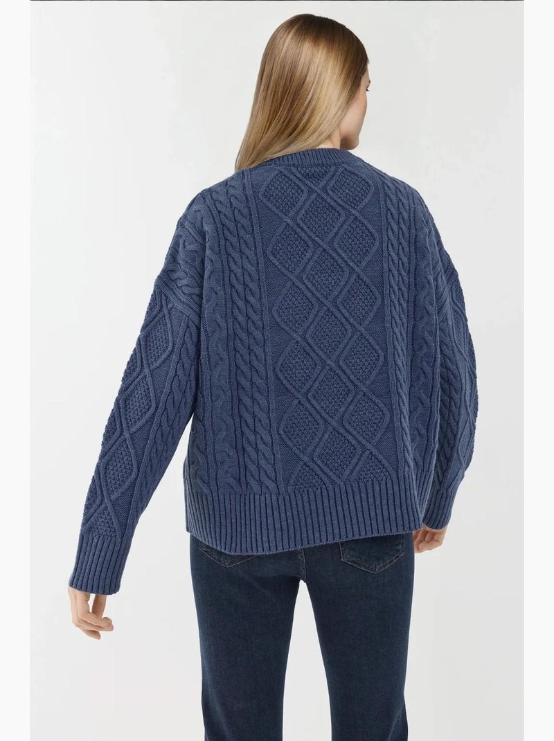 Tricot surdimensionné cameron hiccup Bleu marine - Kiabi