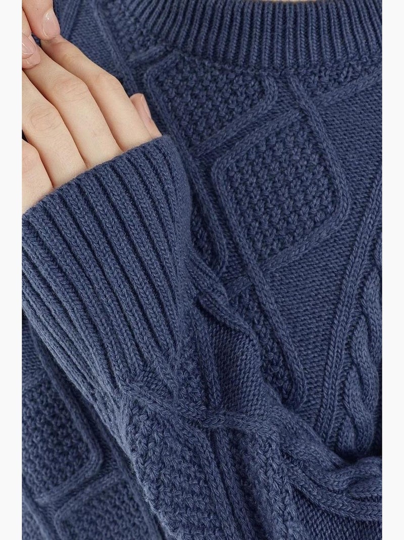 Tricot surdimensionné cameron hiccup Bleu marine - Kiabi