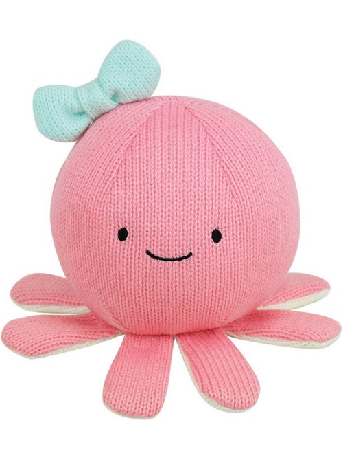 Tricotou peluche pieuvre rose  et  22 cm - Kiabi