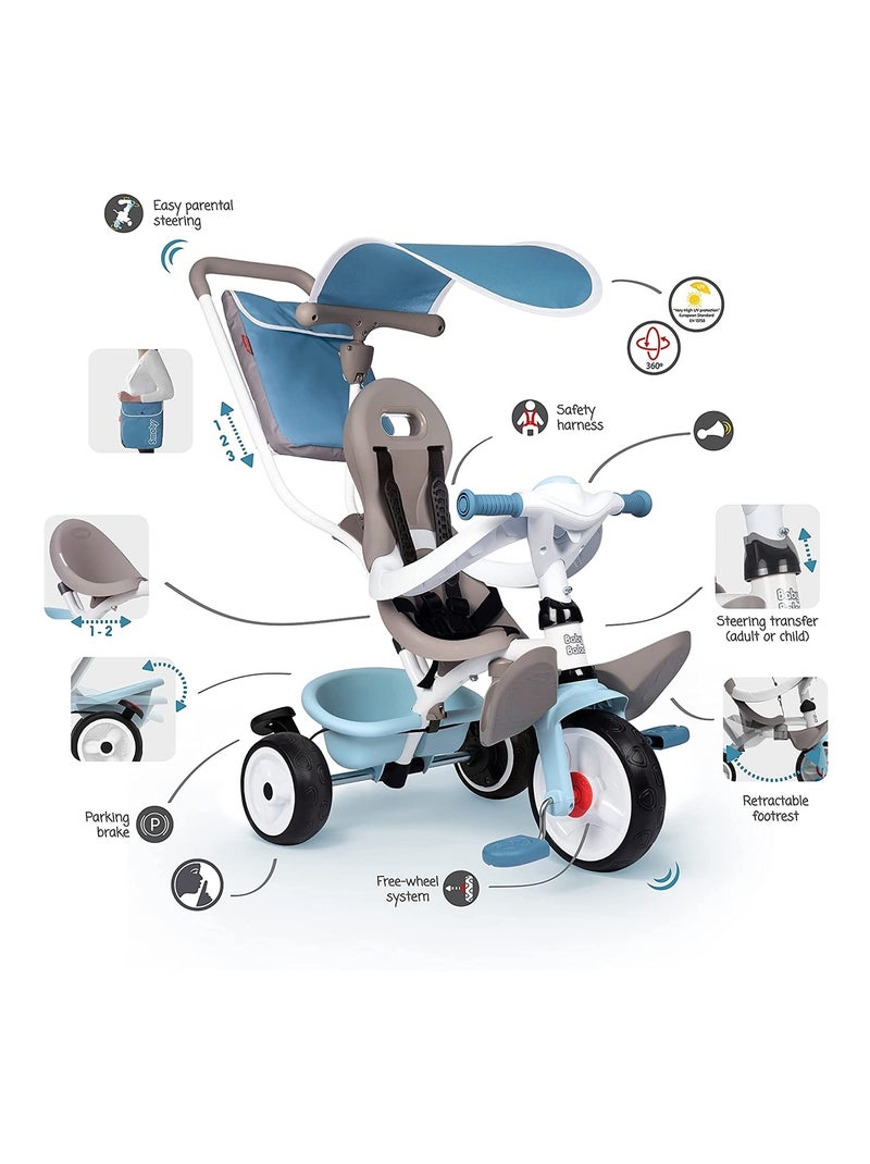 Tricycle Baby Balade Plus Bleu Bleu - Kiabi