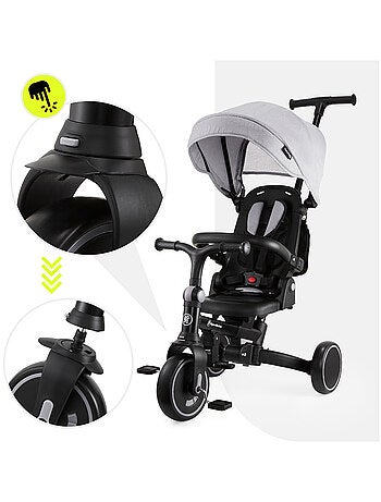 Tricycle Bébé évolutif, Siège pivotant 360°, Vélo Enfant, Draisienne Roues EVA Increvables, Pliable