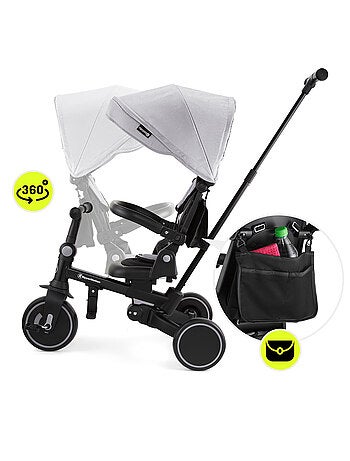 Tricycle Bébé évolutif, Siège pivotant 360°, Vélo Enfant, Draisienne Roues EVA Increvables, Pliable