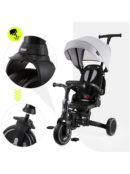 Tricycle Bébé évolutif, Siège pivotant 360°, Vélo Enfant, Draisienne Roues EVA Increvables, Pliable - Kiabi Tricycle Bébé évolutif, Siège pivotant 360°, Vélo Enfant, Draisienne Roues EVA Increvables, Pliable - Kiabi