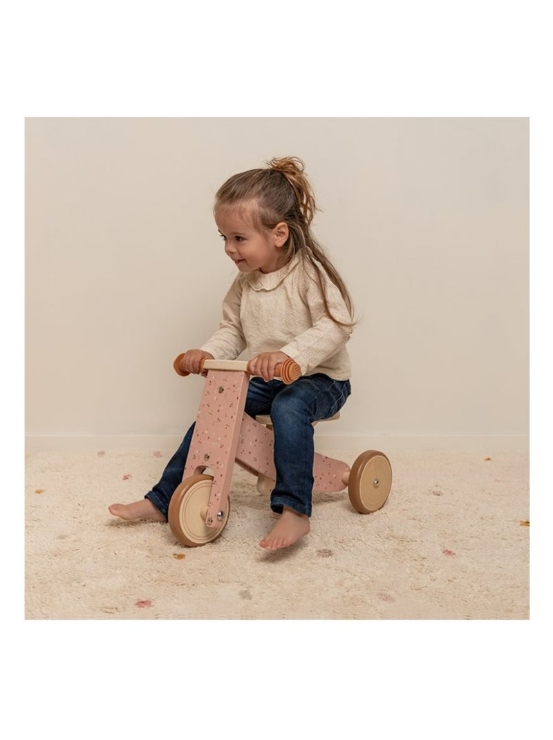 Tricycle en bois Rose - Kiabi