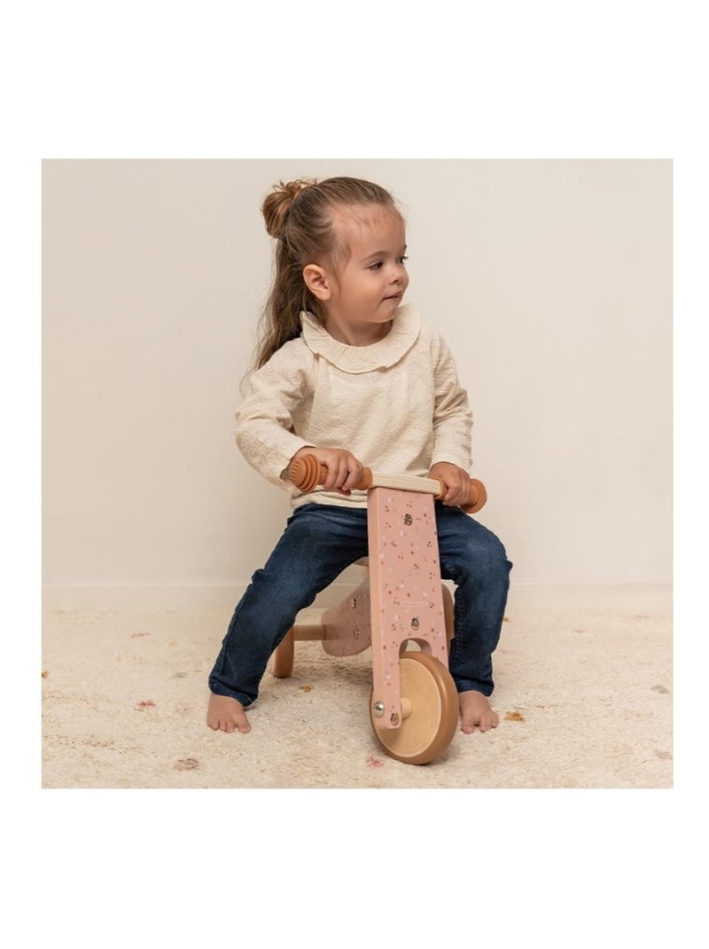 Tricycle en bois Rose - Kiabi