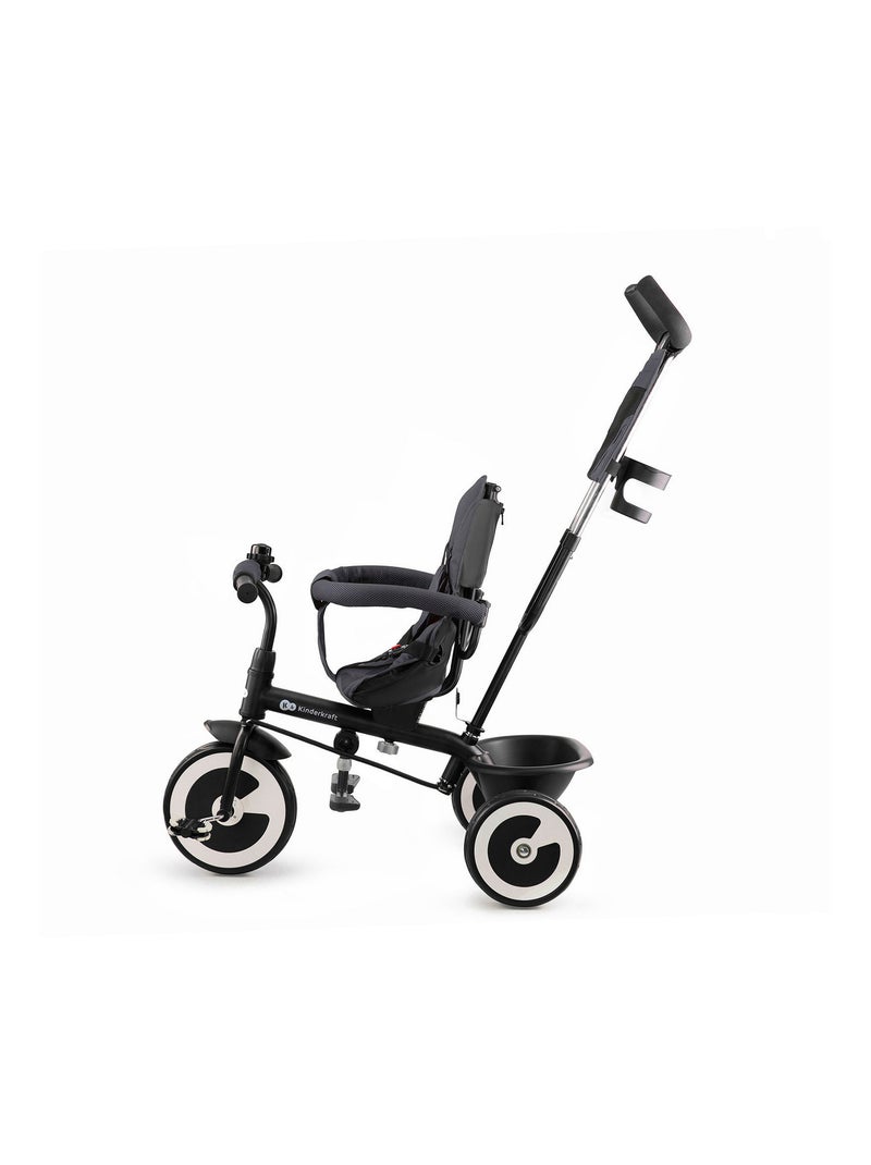 Tricycle enfant avec guidon poussette et pare-soleil Gris - Kiabi