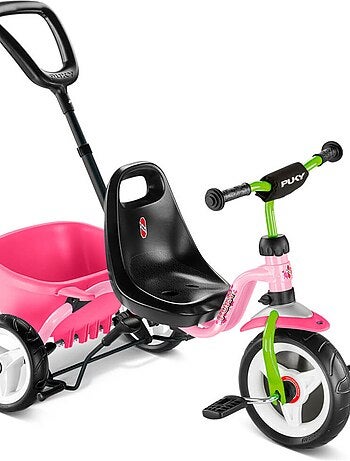 Tricycle enfant Ceety avec des pneus confort - rose vert - Kiabi