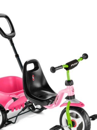Tricycle enfant Ceety avec des pneus confort - rose vert