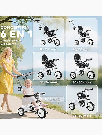 Tricycle enfant évolutif