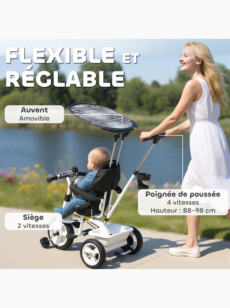 Tricycle enfant évolutif Blanc Blanc - Kiabi