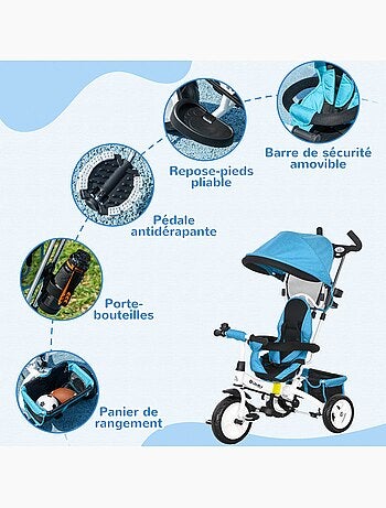 Tricycle enfant évolutif