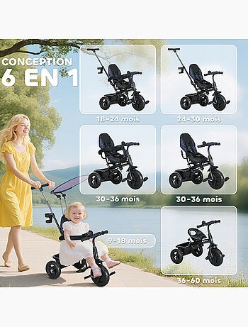 Tricycle enfant évolutif