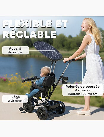 Tricycle enfant évolutif