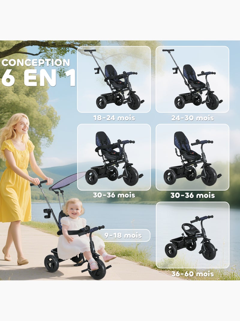 Tricycle enfant évolutif Bleu Bleu - Kiabi