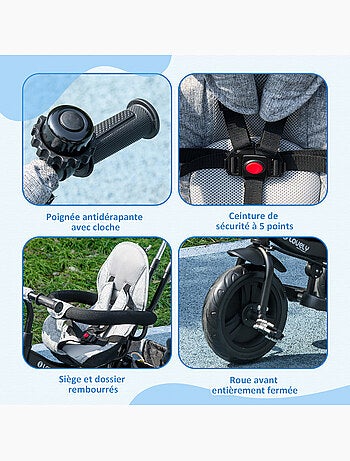 Tricycle enfant évolutif