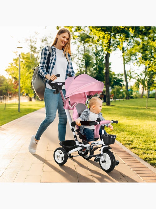 Tricycle enfant évolutif pliable canne télescopique siège réversible - Kiabi Tricycle enfant évolutif pliable canne télescopique siège réversible - Kiabi