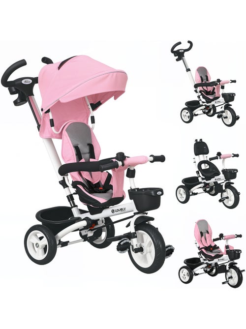 Tricycle enfant évolutif pliable canne télescopique siège réversible - Kiabi Tricycle enfant évolutif pliable canne télescopique siège réversible - Kiabi