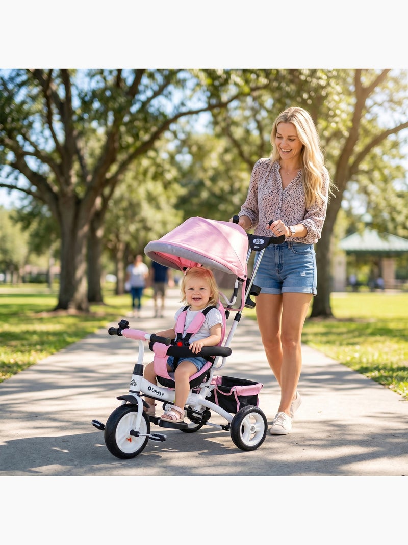 Tricycle enfant évolutif Rose - Kiabi
