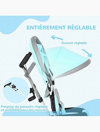 Tricycle enfant évolutif