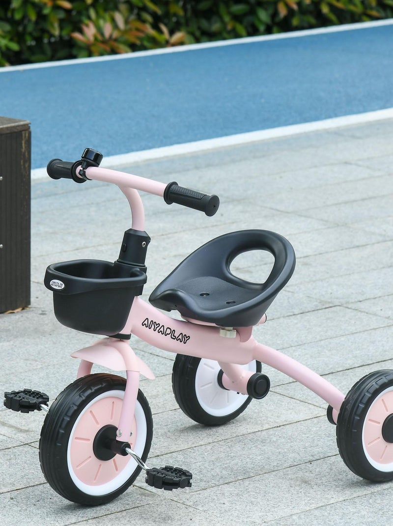 Tricycle enfant multi-équipé siège réglable métal Rose - Kiabi