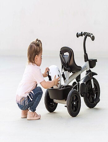 Tricycle Évolutif 1 à 5 ans - Poussoir Réglable, Démontable Couplé avec Guidon