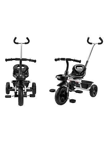 Tricycle Évolutif 1 à 5 ans - Poussoir Réglable, Démontable Couplé avec Guidon