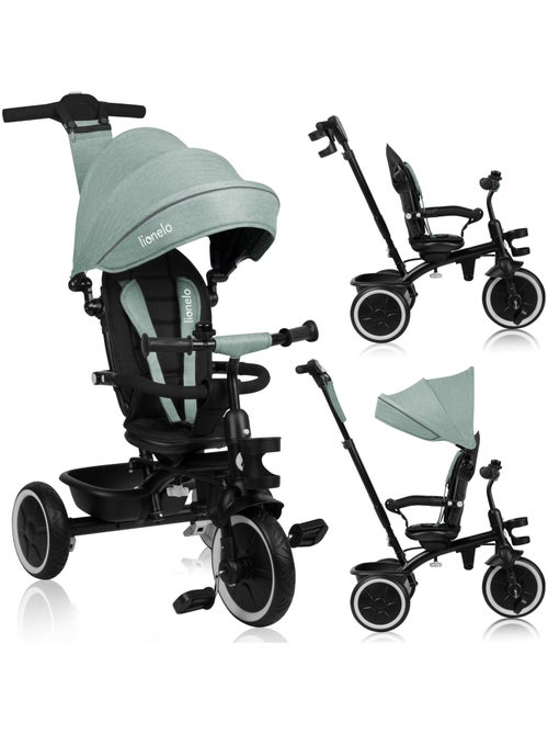 Tricycle évolutif 2en1 LIONELO Berry - Poussette velo - De 9 mois - Sonnette et Porte-gobelet - Kiabi