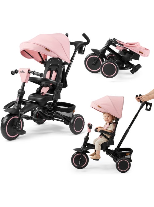 Tricycle évolutif enfant hypermotion tobi timber pliable avec guidon parental - Kiabi Tricycle évolutif enfant hypermotion tobi timber pliable avec guidon parental - Kiabi