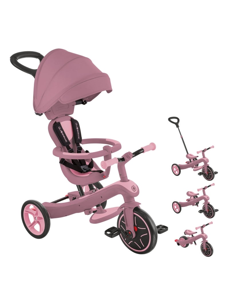 Tricycle évolutif EXPLORER 4 en 1 DELUXE ECO Rose parme - Kiabi