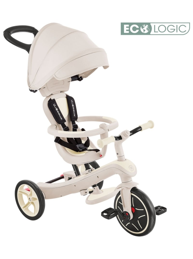Tricycle évolutif EXPLORER 4 en 1 DELUXE ECO Taupe - Kiabi