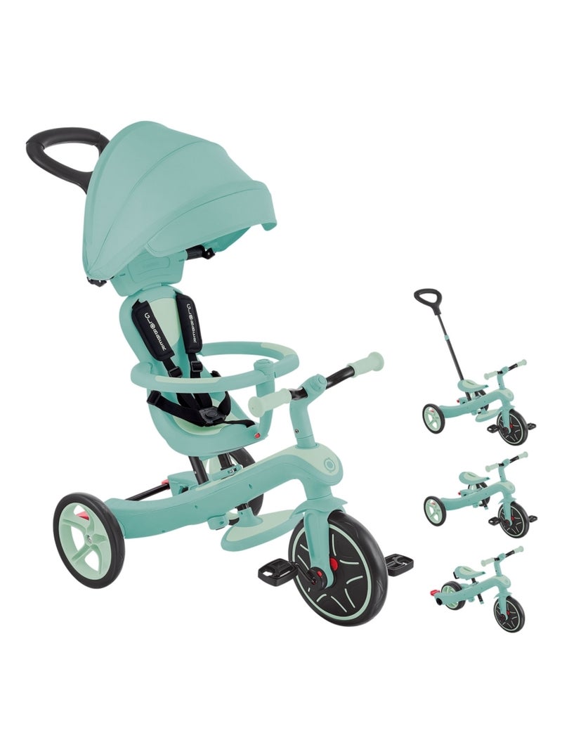 Tricycle évolutif EXPLORER 4 en 1 DELUXE ECO Vert pistache - Kiabi