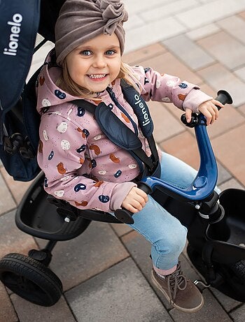 Tricycle évolutif LIONELO Kori - Siège réversible & réglable - Jusqu'à 25 kg - Panier inclus
